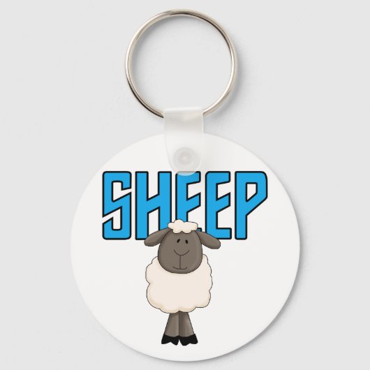 De T-shirts en de Giften van schapen Sleutelhanger (Voorkant)
