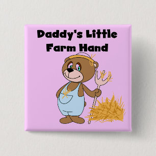 De T-shirts en de Giften van Weinig Hand van het B Vierkante Button 5,1 Cm