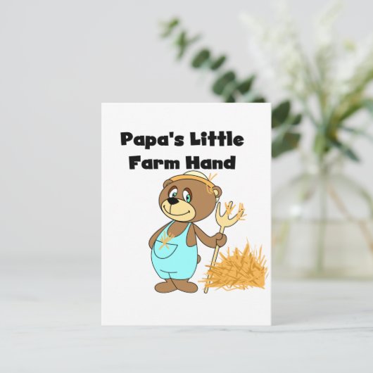 De T-shirts en de Giften van Weinig Hand van het Briefkaart (Staand voorkant)