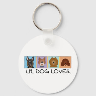 De T-shirts en de Giften van weinig Hondenliefhebb Sleutelhanger
