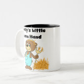 De T-shirts en de Giften van Weinig Landarbeider Tweekleurige Koffiemok (Voorkant links)