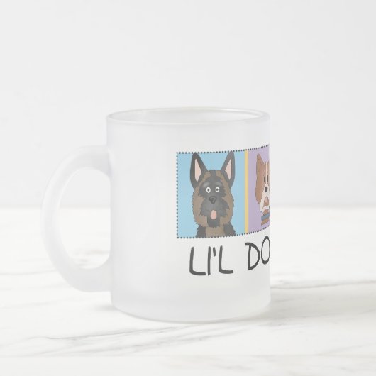 De T-shirts en de Giften van weinig Matglas Koffiemok (Links)