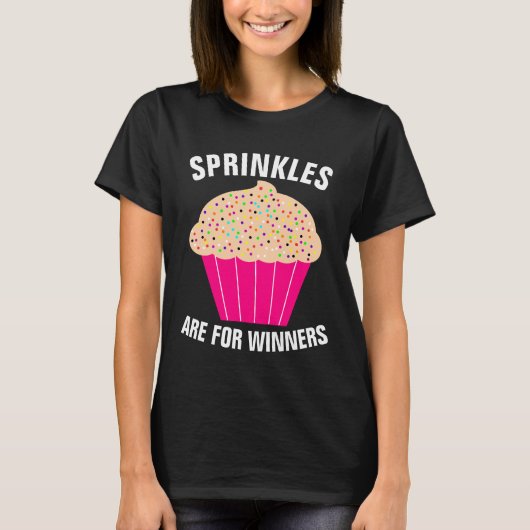 DE T-Shirts VAN DE CUPCAKE, SPRINKLES ZIJN VOOR WI (Voorkant)