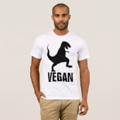 De t-shirts van de DINOSAURUS van de VEGANIST (Voorkant volledig)