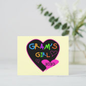 De T-shirts van de Douane van het Meisje van het Briefkaart (Staand voorkant)