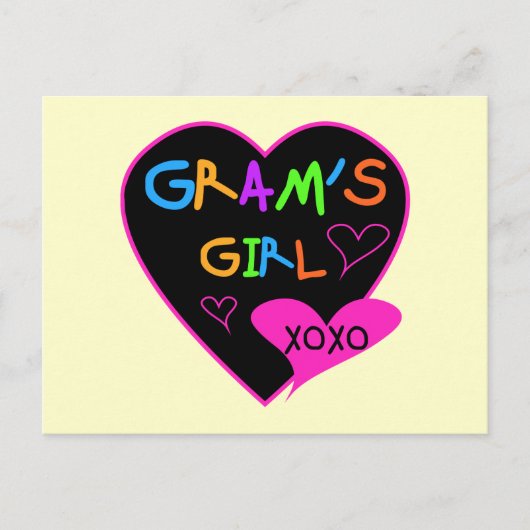 De T-shirts van de Douane van het Meisje van het Briefkaart (Voorkant)