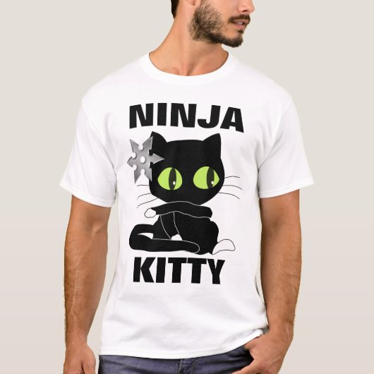 DE T-SHIRTS VAN DE KAT VAN HET KAT NINJA (Voorkant)