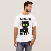 DE T-SHIRTS VAN DE KAT VAN HET KAT NINJA (Voorkant volledig)