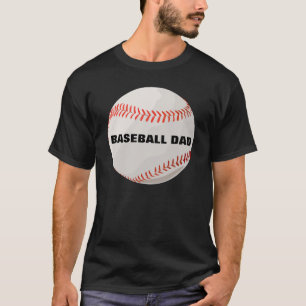 De T-shirts van de Papa van het honkbal