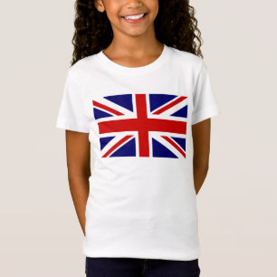 De T-shirts van het kind met de Britse vlag van