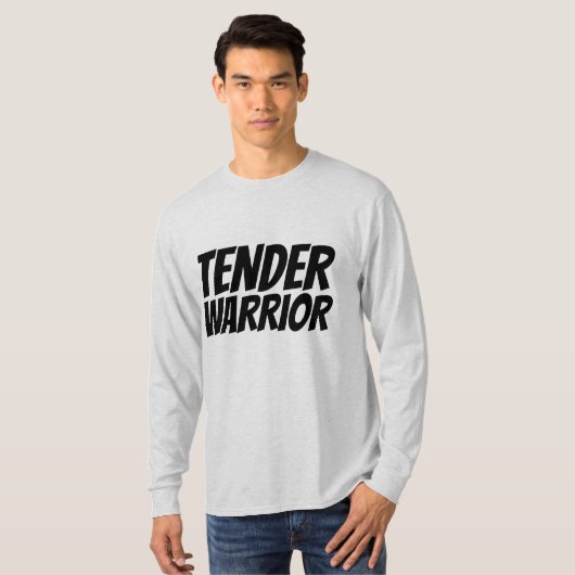 De T-shirts van het TEDERE Man van de STRIJDER (Voorkant volledig)
