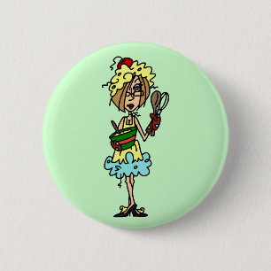 De T-shirts van Messy en geschenken Ronde Button 5,7 Cm