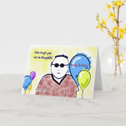 De taaie Kaart van de Kerel van de "Gelukkige (Gele Bloem)