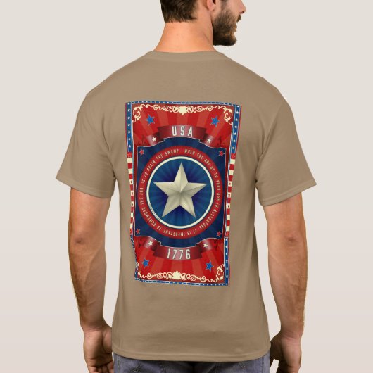 De taak is om de T-shirt van het moeras te tekenen (Achterkant)