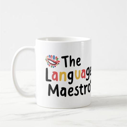 De Taal Meester Koffiemok (Links)