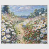 de taal van bloemen cadeaupapier (Vlak)