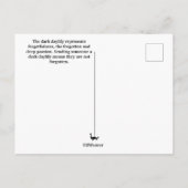 De taal van bloemen Donkere dag lieveling briefkaa Briefkaart (Achterkant)