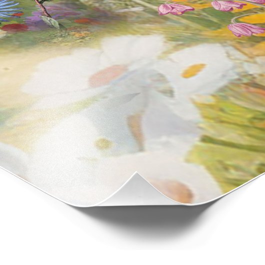 de taal van bloemen foto afdruk (Hoek)