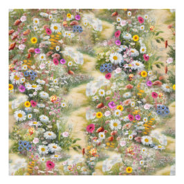 de taal van bloemen foto afdruk