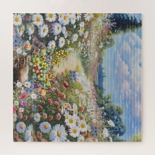 de taal van bloemen legpuzzel (Horizontaal)