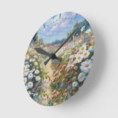 de taal van bloemen ronde klok (Hoek)