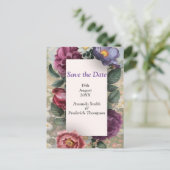 De taal van de bloemen aankondigingskaart (Staand voorkant)