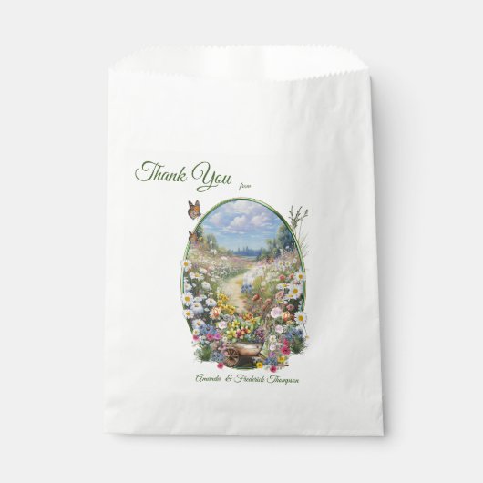 De taal van de bloemen bedankzakje (Voorkant)