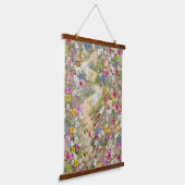De taal van de bloemen hangend wandkleed (Gebogen)