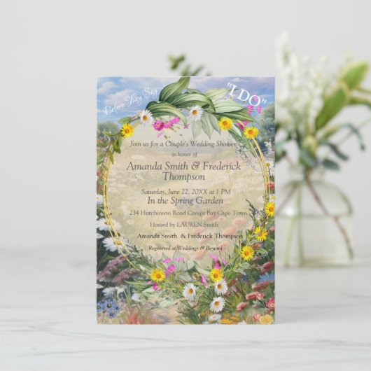 De taal van de bloemen kaart (Staand voorkant)