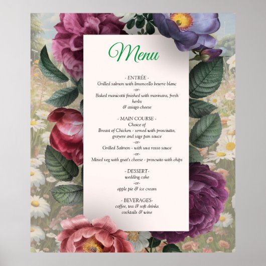 De taal van de bloemen poster (Voorkant)