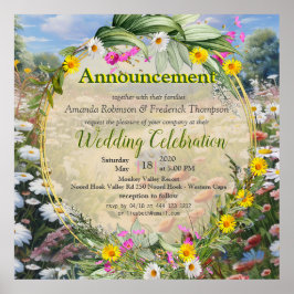 De taal van de bloemen poster