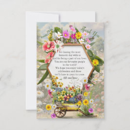 De taal van de bloemen RSVP kaartje