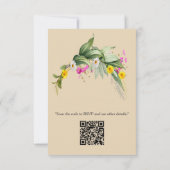 De taal van de bloemen RSVP kaartje (Achterkant)