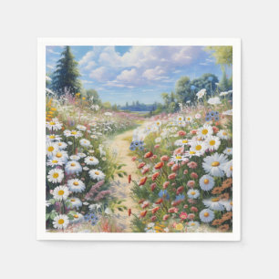 De taal van de bloemen servet