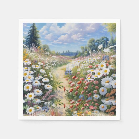 De taal van de bloemen servet (Voorkant)