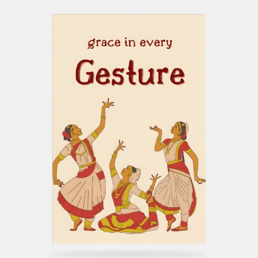 De taal van de genade acryl bord (Voorkant)