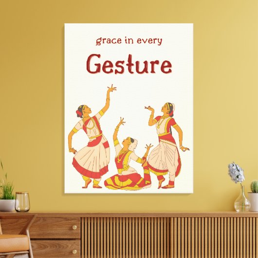 De taal van de genade canvas afdruk (Insitu (Woonkamer))