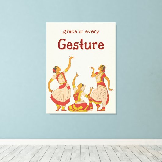 De taal van de genade canvas afdruk (Insitu (Houten vloer))