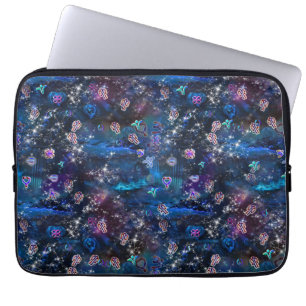 De taal van de lichtsymbolen laptop sleeve