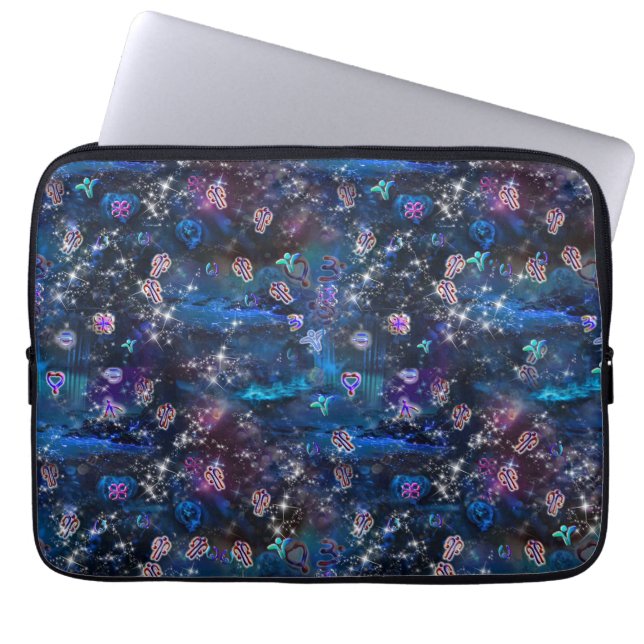 De taal van de lichtsymbolen laptop sleeve (Voorkant)