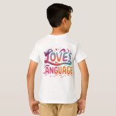De taal van de liefde t-shirt (Achterkant volledig)