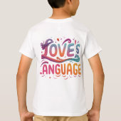 De taal van de liefde t-shirt (Achterkant)