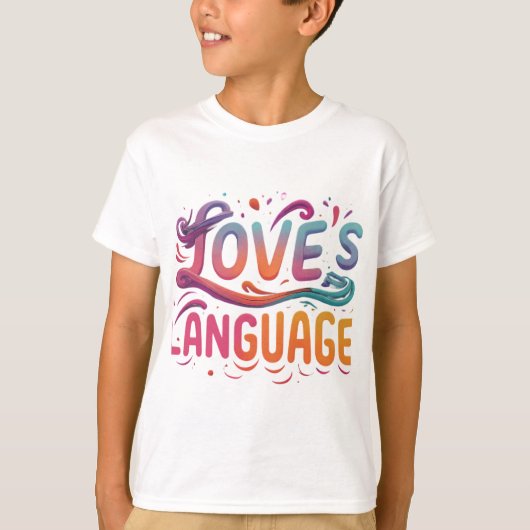 De taal van de liefde t-shirt (Voorkant)