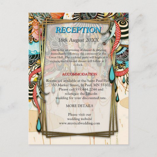 De taal van het licht - Doodling Art Aankondigingskaart (Voorkant)