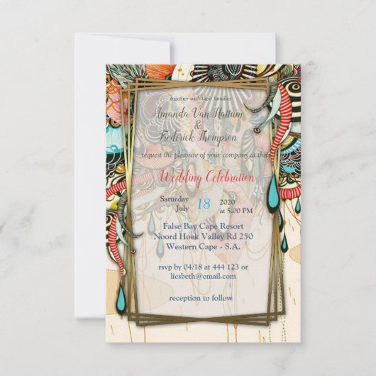 De taal van het licht - Doodling Art Bedankkaart (Voorkant)