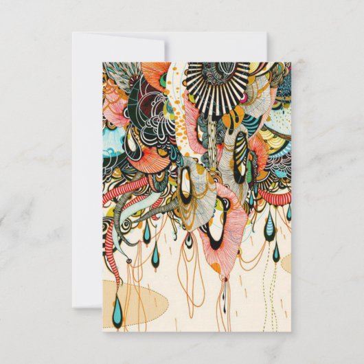 De taal van het licht - Doodling Art Bedankkaart (Achterkant)