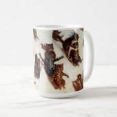 De Tabby Toboggan Club van Louis William Wain Koffiemok (Voorkant rechts)