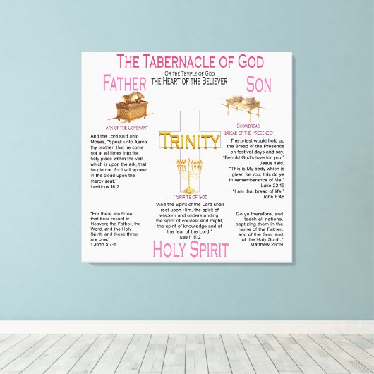 De tablet canvas afdruk (Insitu (Houten vloer))