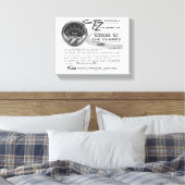'De Tach van Champs' Canvas Wand Kunst Afdruk (Insitu (Slaapkamer))
