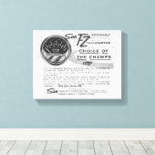 'De Tach van Champs' Canvas Wand Kunst Afdruk (Insitu (Houten vloer))